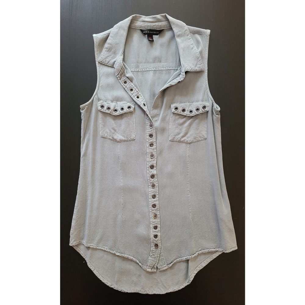 Rock & Republic Button Up Tank